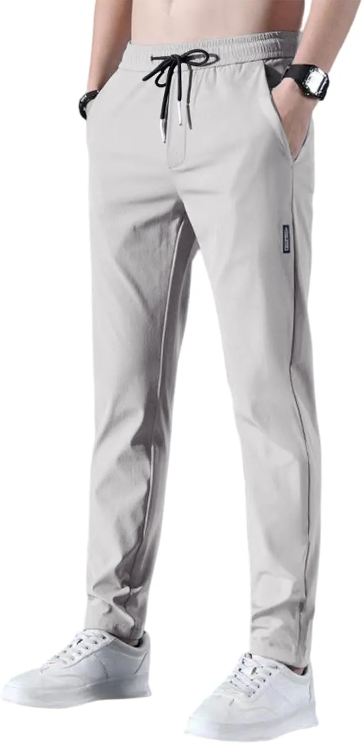 2025 Men's Stretch Pants Summer Casual Breathable Straight Leg Pants