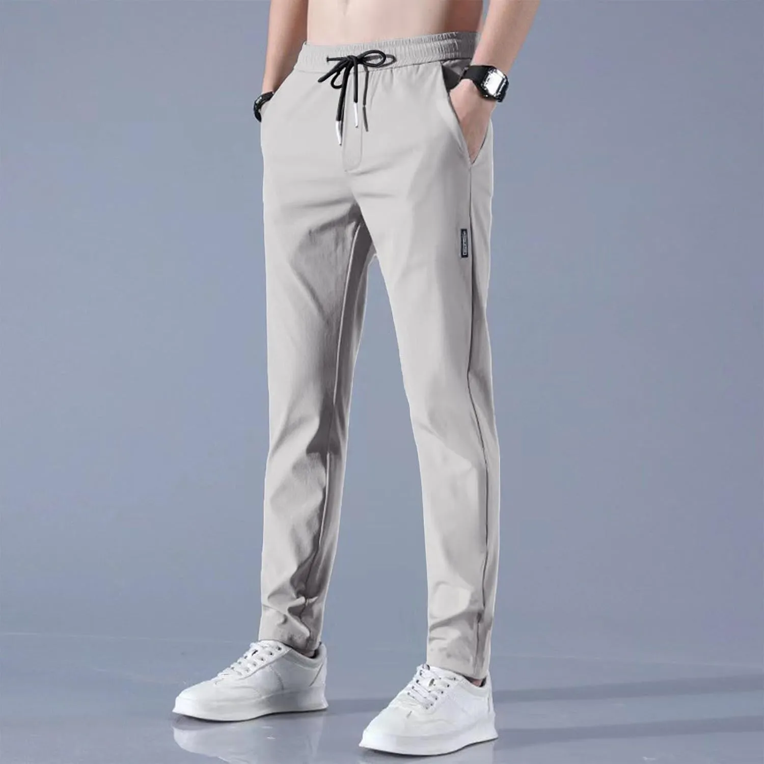 2025 Men's Stretch Pants Summer Casual Breathable Straight Leg Pants