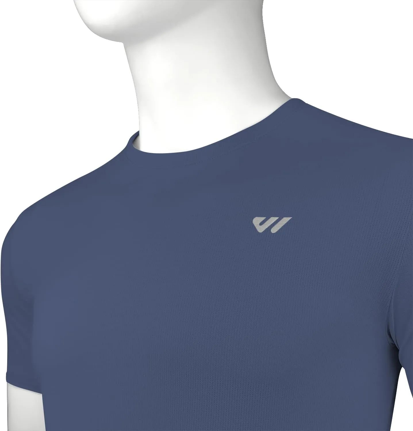 3-5 Pack Men Workout Shirts Quick Dry Running T-Shirt Short Sleeves Crew Neck Tee Athletic Moisture Wicking Gym Top UPF 50 