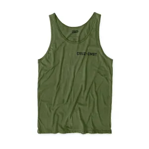 Base Collection men's performance tank, o.d. green