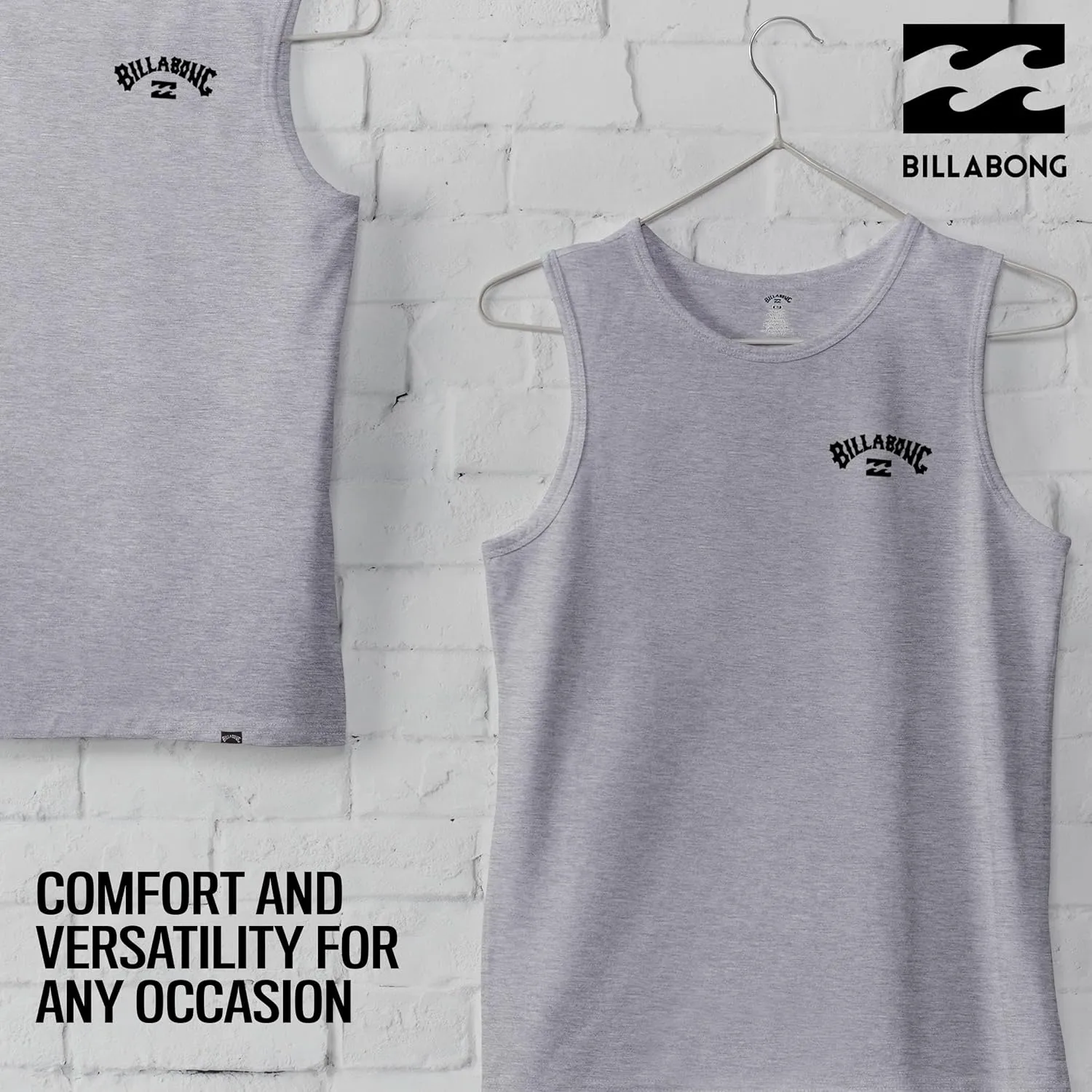 Billabong Big and Tall Tank Tops for Men - Cotton Mens Sleeveless Muscle T Shirt