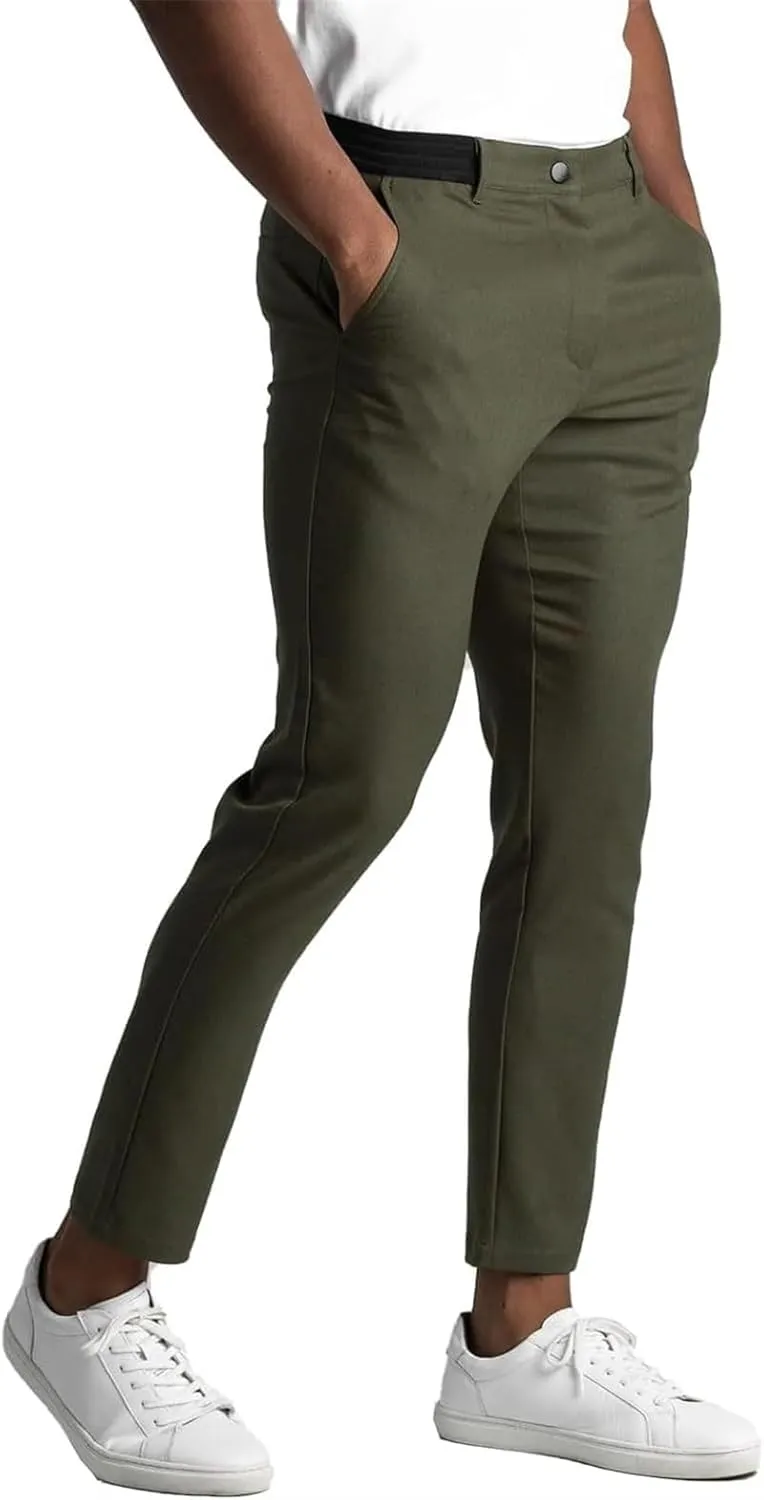 Bizgent Chinos, Chinos Pants Men, Slim Fit Pants Pants for MenClassic-Fit Wrinkle-Resistant Slim Fit Pants