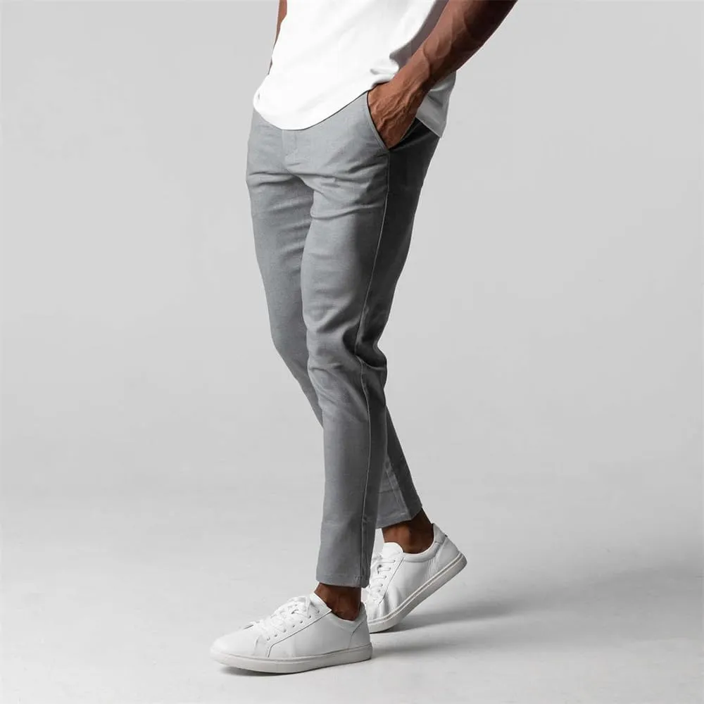 Bizgent Chinos, Chinos Pants Men, Slim Fit Pants Pants for MenClassic-Fit Wrinkle-Resistant Slim Fit Pants