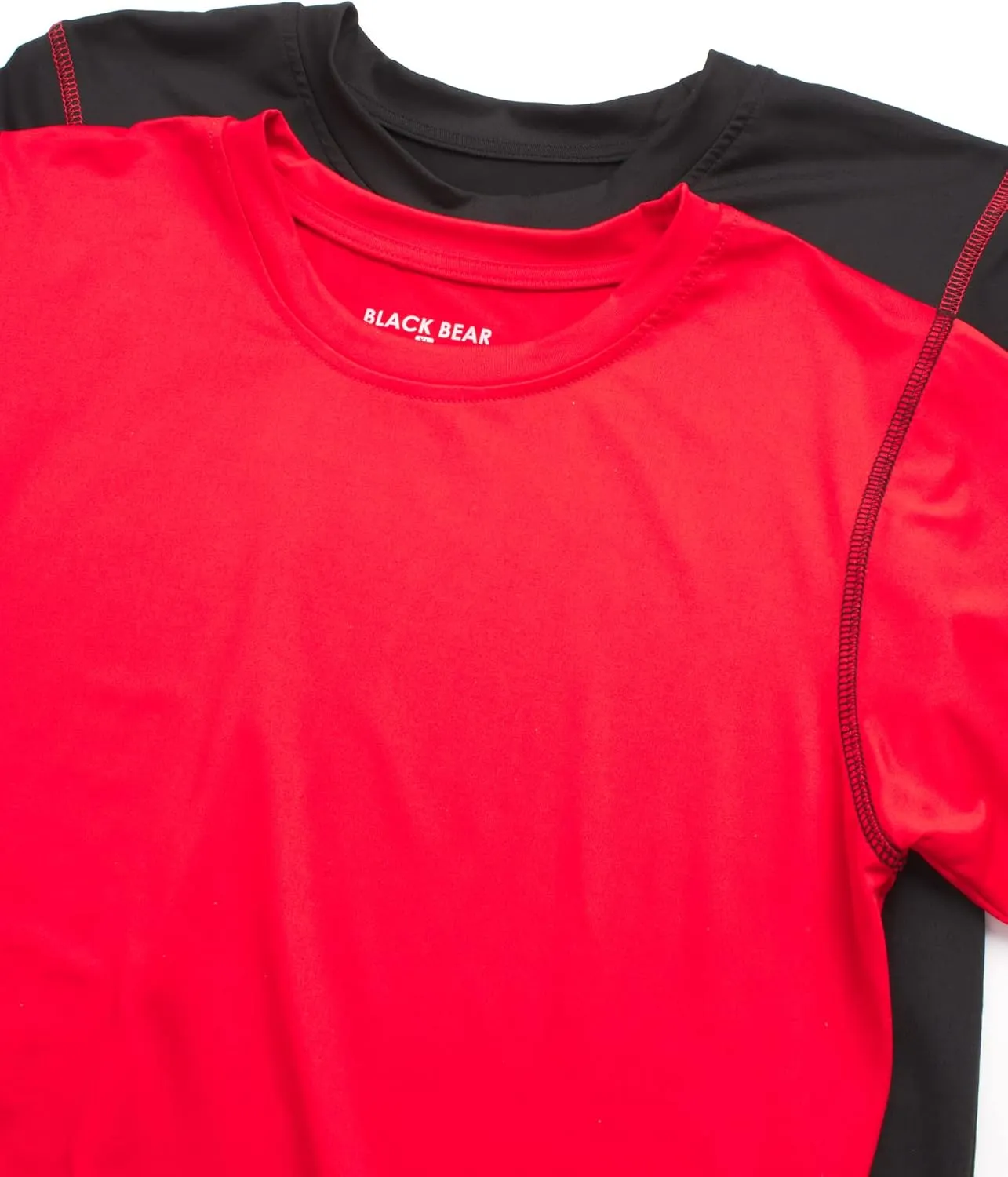Black Bear Boys Youth Dry Fit T-Shirt - 2 Pack Active Athletic Performance Short Sleeve Shirts for Teens (Size: 4-18)
