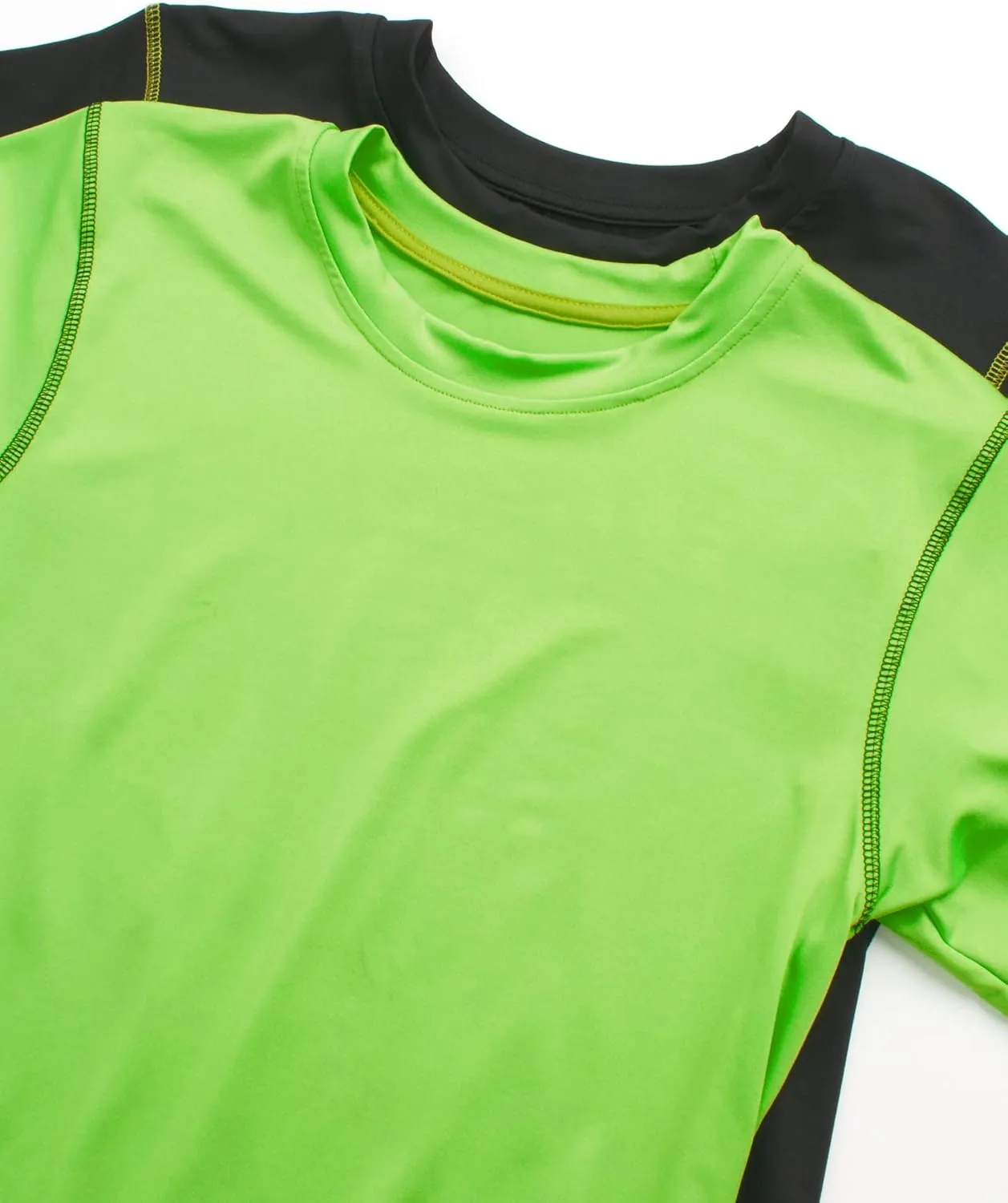 Black Bear Boys Youth Dry Fit T-Shirt - 2 Pack Active Athletic Performance Short Sleeve Shirts for Teens (Size: 4-18)