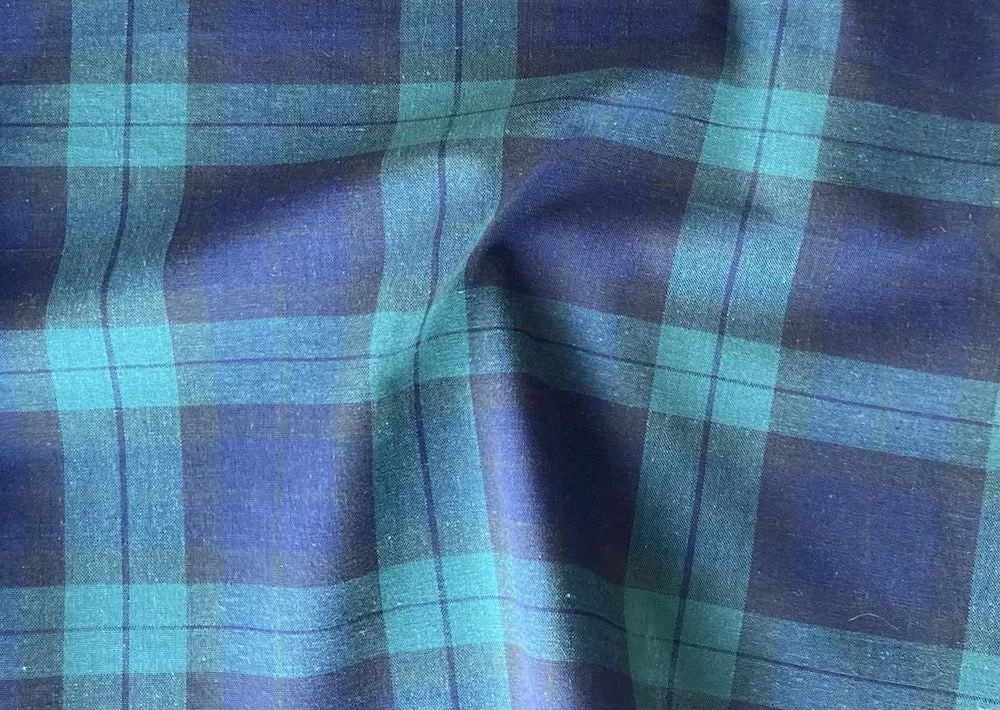 Black Watch Plaid Quilting Cotton