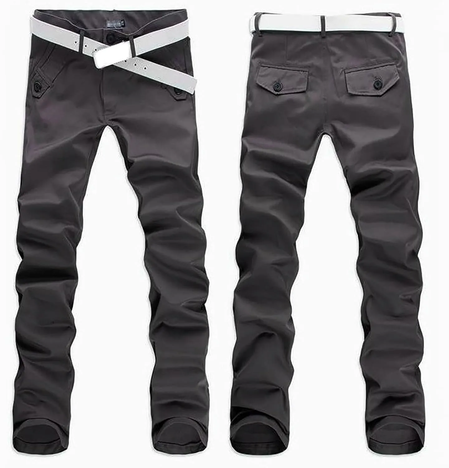 Business Casual Slacks Men's Golf Pants Casual Business Work Skinny Fit Dress Lightweight Trousers with Pockets