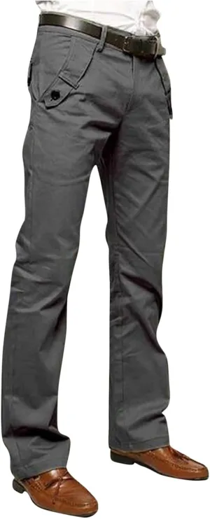 Business Casual Slacks Men's Golf Pants Casual Business Work Skinny Fit Dress Lightweight Trousers with Pockets