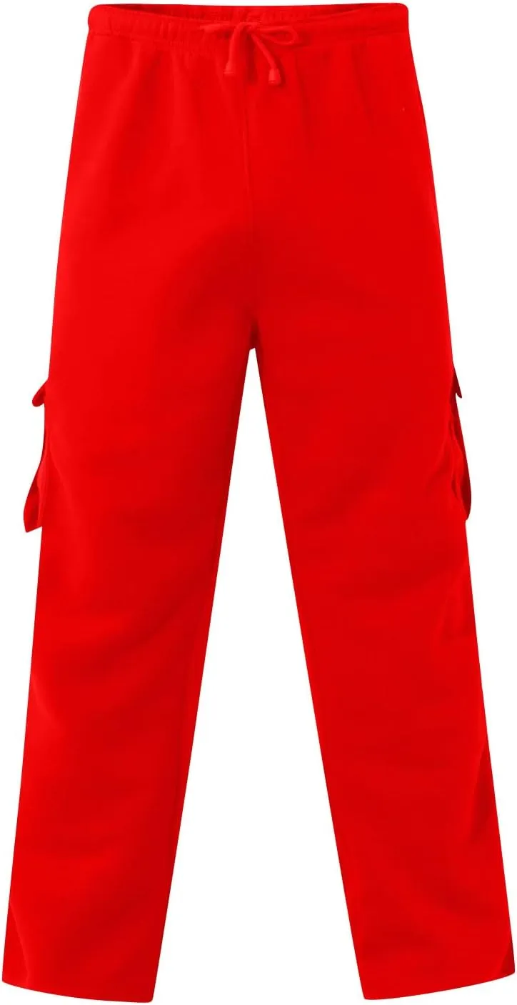 Cargo Pants for Men Gym Elastic Waist Drawstring Hiking Pants Fashion Sweatpants with Pockets Workout Joggers Trouser
