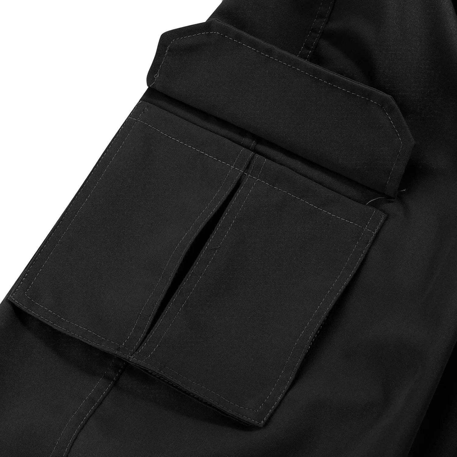 Cargo Pants for Men Slim Fit Plus Size Work Pants 3XL-5XL Stretch Casual Outdoor Hiking Pants Twill Denim Cargo Pants
