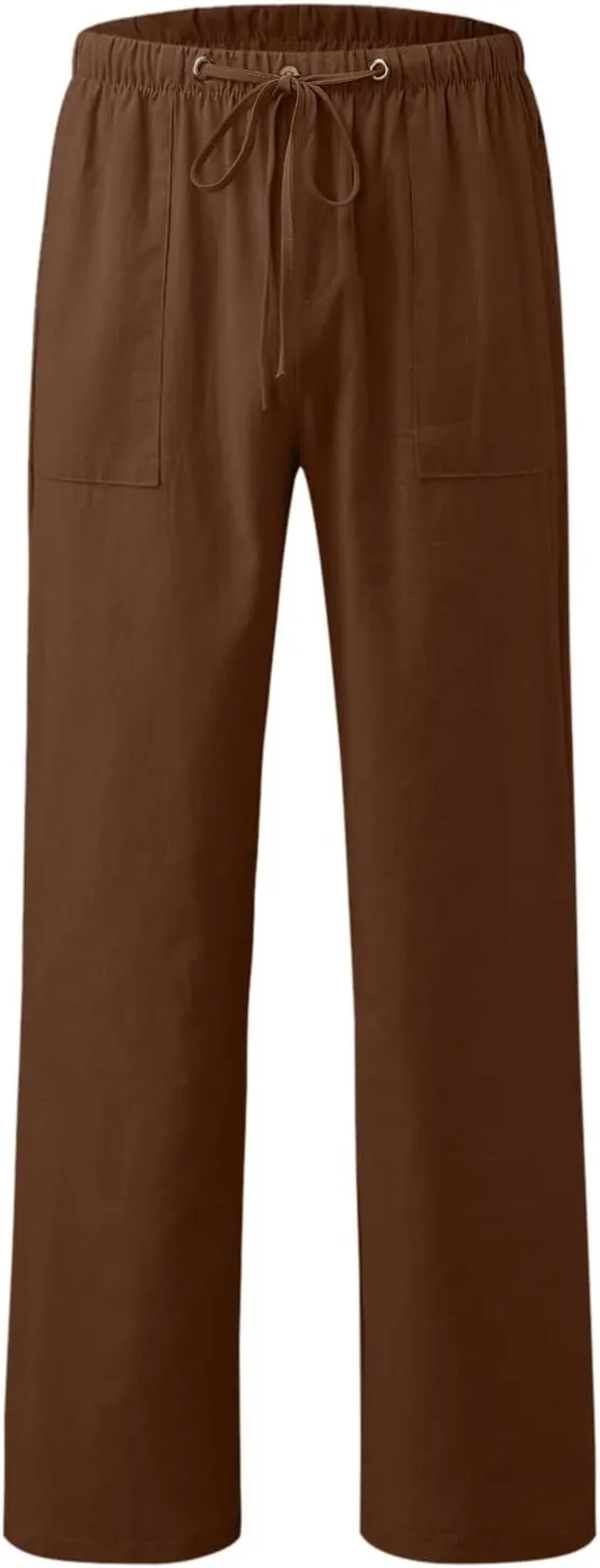 Casual Work Pants for Men Mens Casual Dress Pants Men's Slim-Fit Wrinkle- Flat-Front Chino Straight Fit Twill Pant
