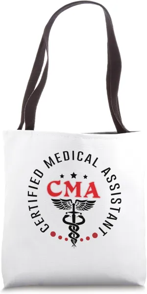 Certified Medical Assistant MA CMA Doctor Assistant Back Of Tote Bag