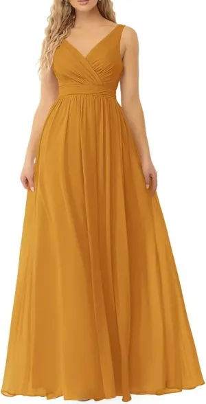 Chiffon Bridesmaid Dresses for Women A Line Maid of Honor Gowns Elegant Formal Dresses