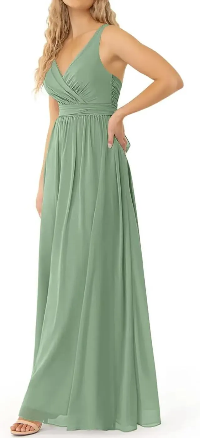 Chiffon Bridesmaid Dresses for Women A Line Maid of Honor Gowns Elegant Formal Dresses