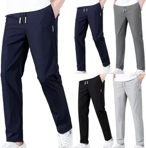 Chinos Slim Fit Men's Pants with Deep Pockets Loose Fit Casual Jogging Trousers for Running Workout