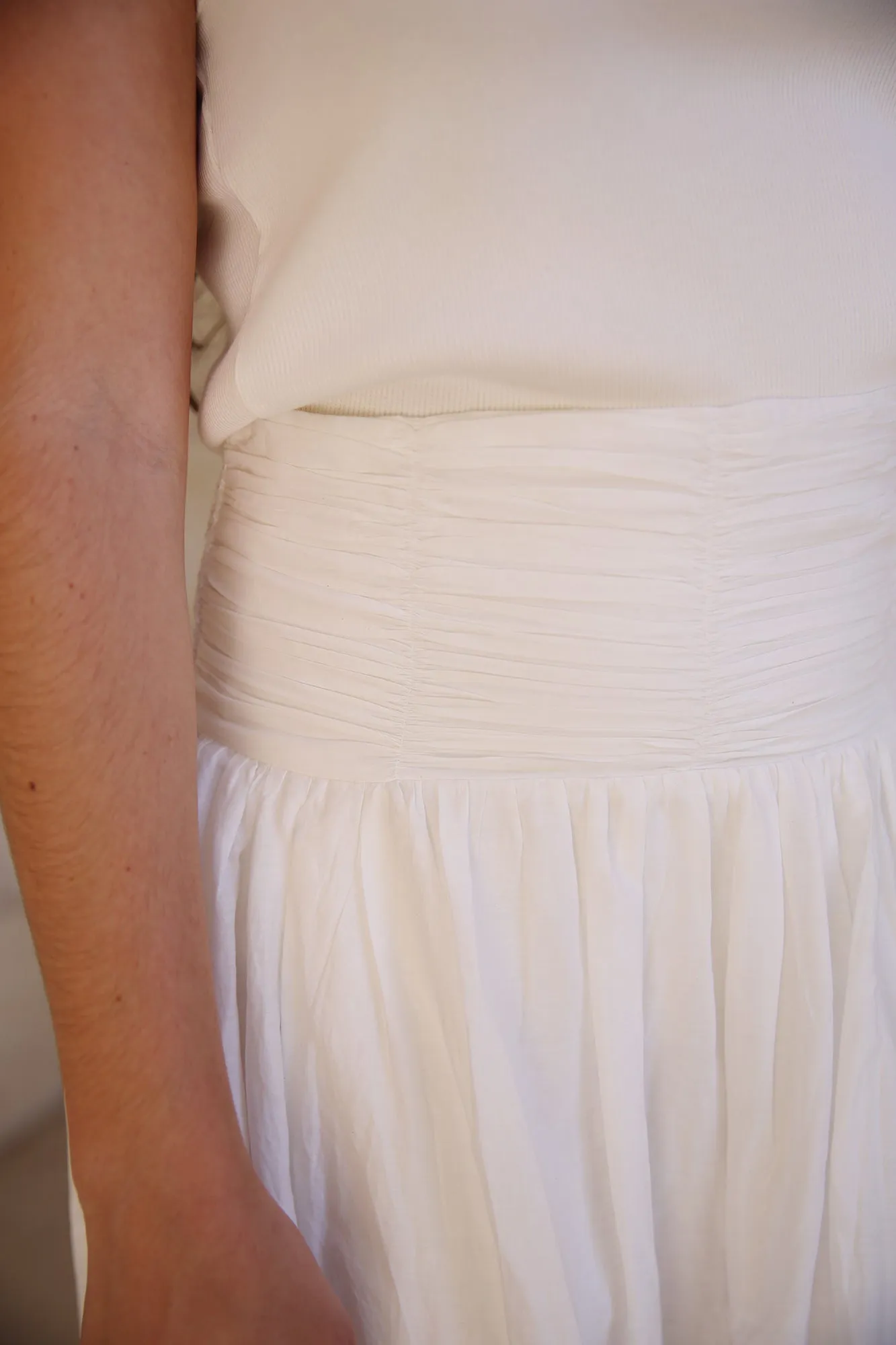Corrientes Kristel Midi Skirt Off White