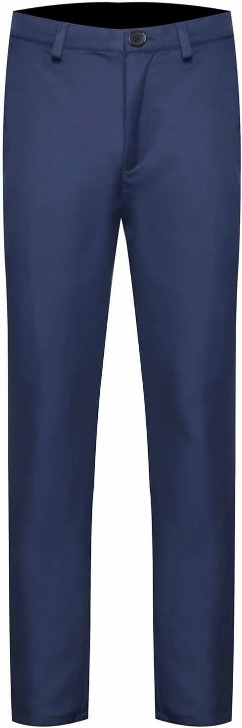 Ctreela Dress Pants for Men Work Business Flat Front Pants Slim Fit Golf Pants Basic Lightweight Trousers Everyday Suit Pant