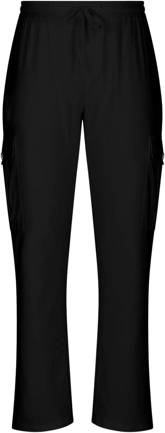Ctreela Men Baggy Sweatpants Casual Autumn Straight Leg Basic Beach Pants Solid Drawstring Elastic Waisted Lounge Pants
