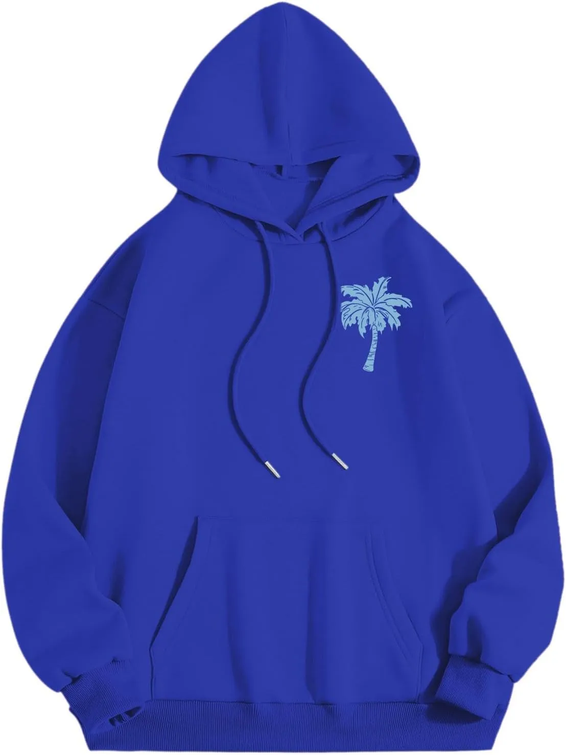 Cute 2 Piece Outfits Women, Teen Girls Preppy Puff Pullover Hoodies Pocket Drawstring Oversized Sweatpant Outfit Sets