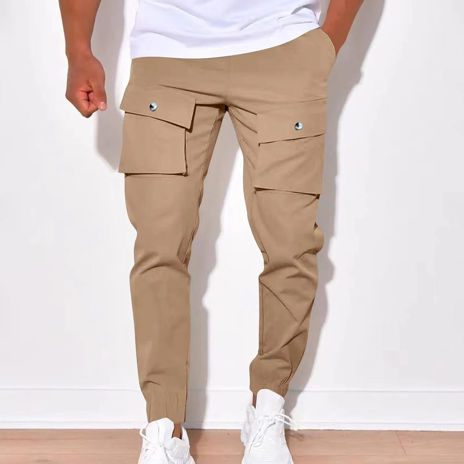 Designer Slim Fit Jogger Mens Joggers Pants Casual Workout Running Gym Sweatpants with Drawstring Cargo Hiking Pants