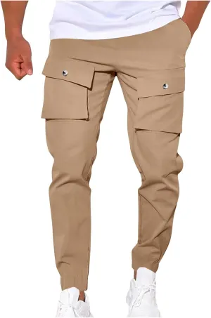 Designer Slim Fit Jogger Mens Joggers Pants Casual Workout Running Gym Sweatpants with Drawstring Cargo Hiking Pants
