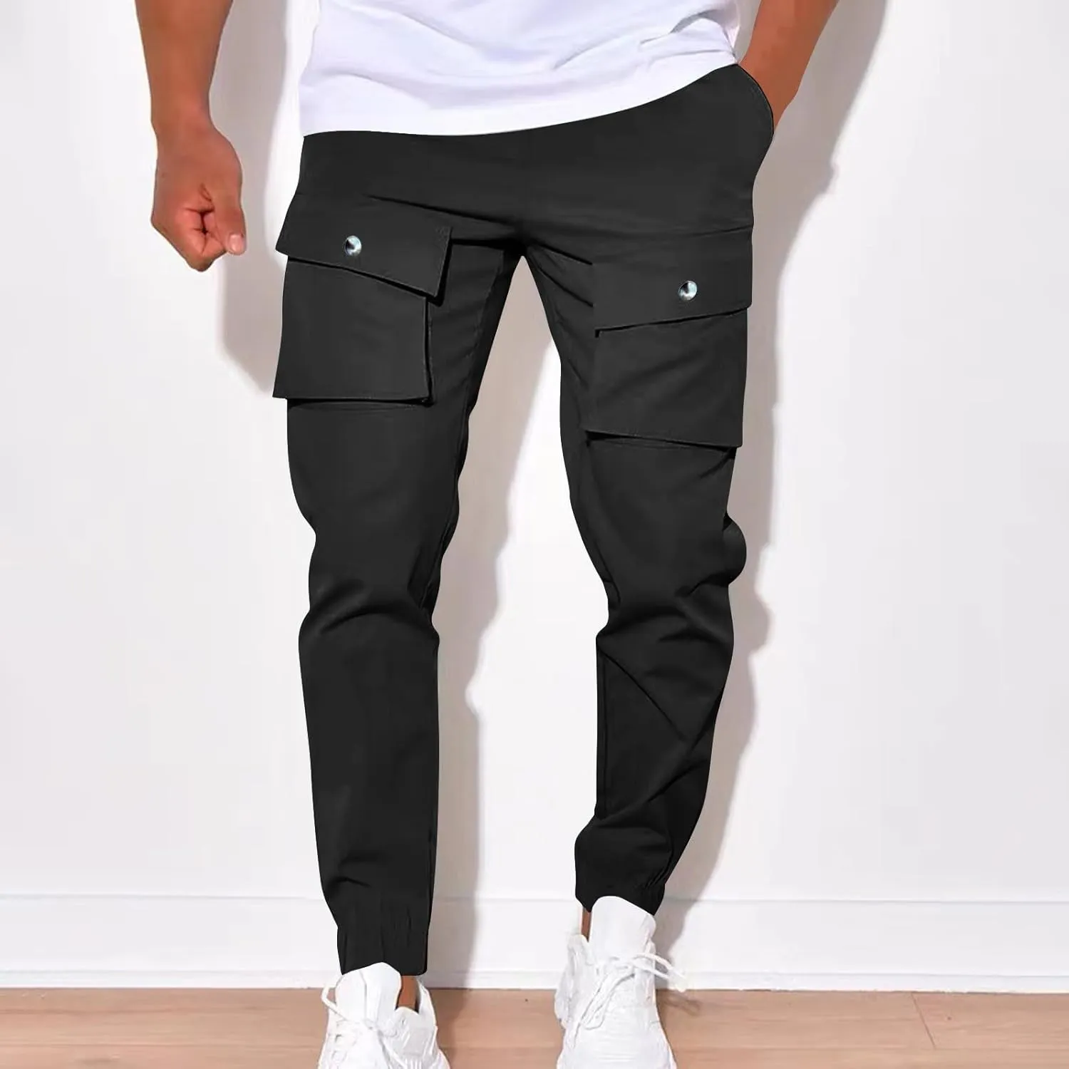 Designer Slim Fit Jogger Mens Joggers Pants Casual Workout Running Gym Sweatpants with Drawstring Cargo Hiking Pants