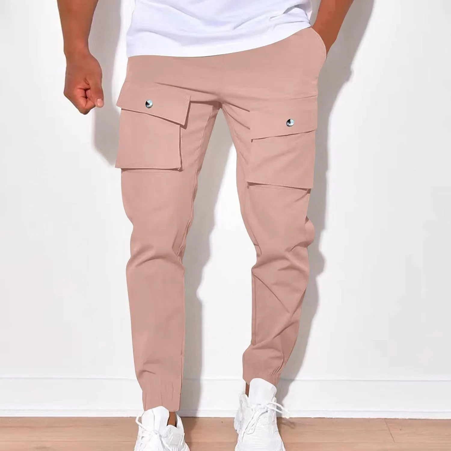 Designer Slim Fit Jogger Mens Joggers Pants Casual Workout Running Gym Sweatpants with Drawstring Cargo Hiking Pants