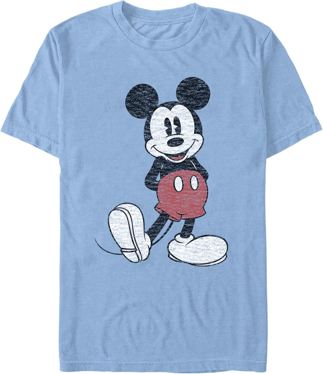 Disney Men's Full Size Mickey Mouse Distressed Look T-Shirt
