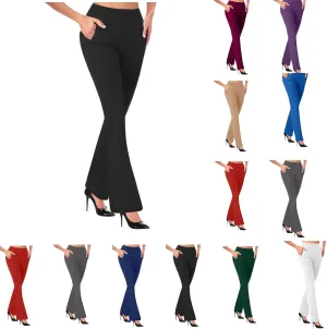 Dress Pants Women 2025 Business Casual Work Pant Women High Waist Stretchy Trousers Pull on Office Slacks Bottoms
