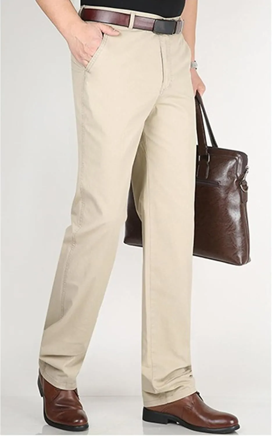 Dress Slacks for Men Casual Stretch Chino Pant Slim Fit Work Pants with Pockets (Available in Big & Tall)
