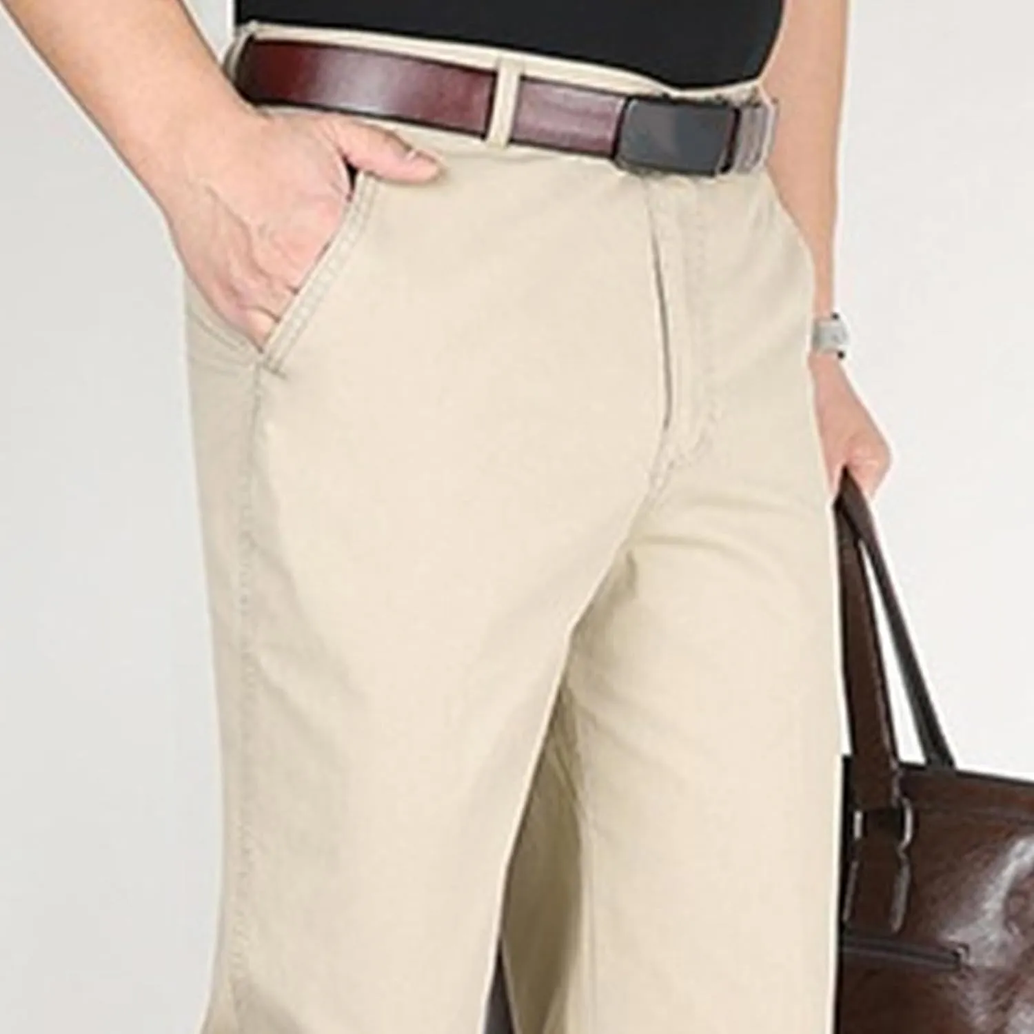 Dress Slacks for Men Casual Stretch Chino Pant Slim Fit Work Pants with Pockets (Available in Big & Tall)