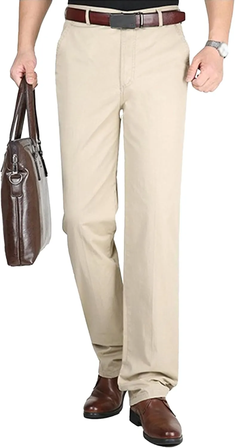 Dress Slacks for Men Casual Stretch Chino Pant Slim Fit Work Pants with Pockets (Available in Big & Tall)