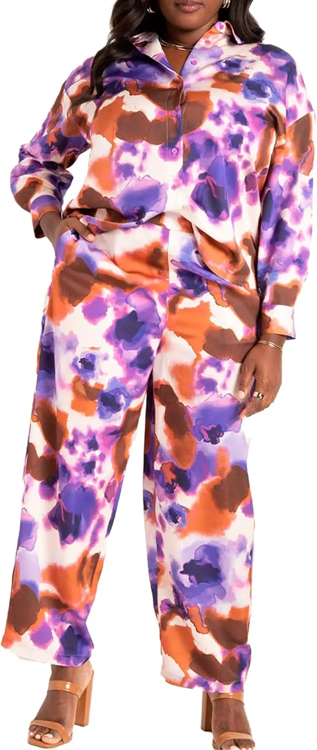 ellos Women's Plus Size Tiered Knit Tee Dress