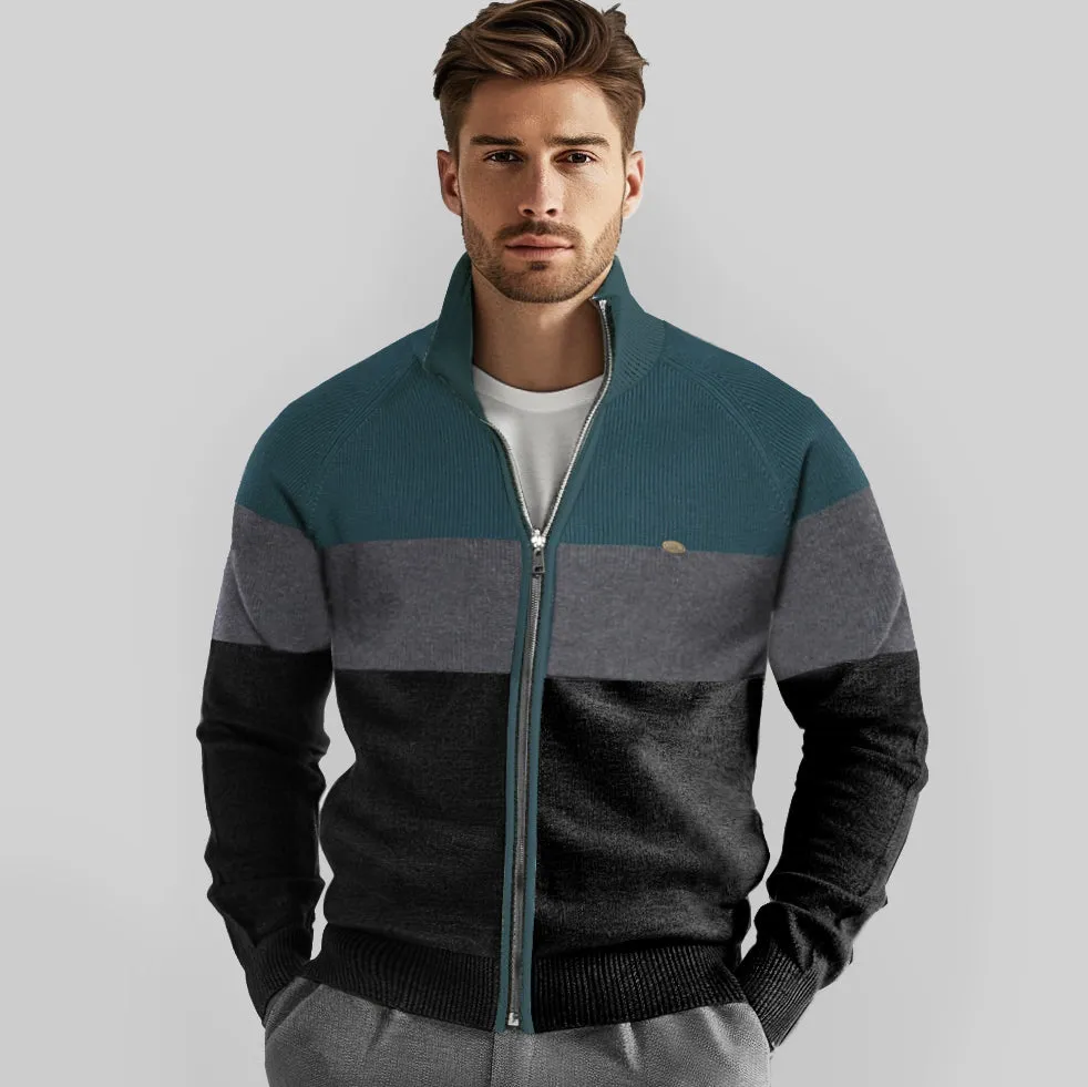 Full Zip Knit Sweater Cardigan