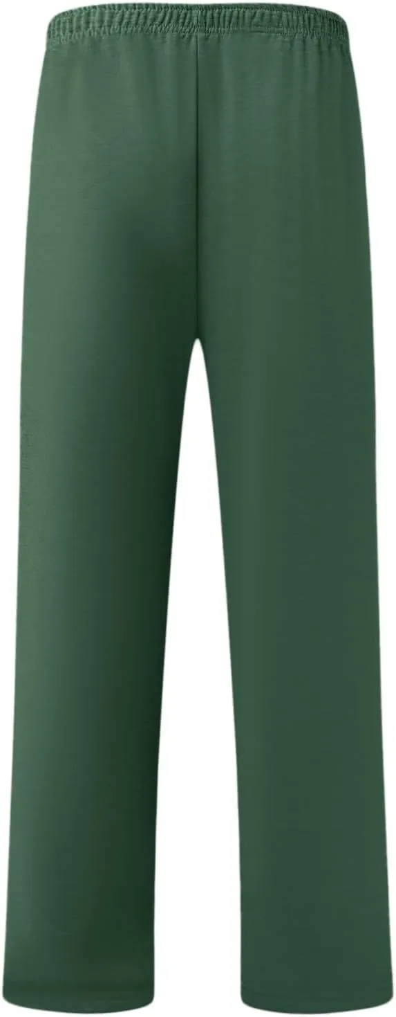 FZVYD Mens Sweatpants Pants Casual Jogging Sports Elastic Lightweight Wide Leg Long Straight Lounge Trousers with Pockets