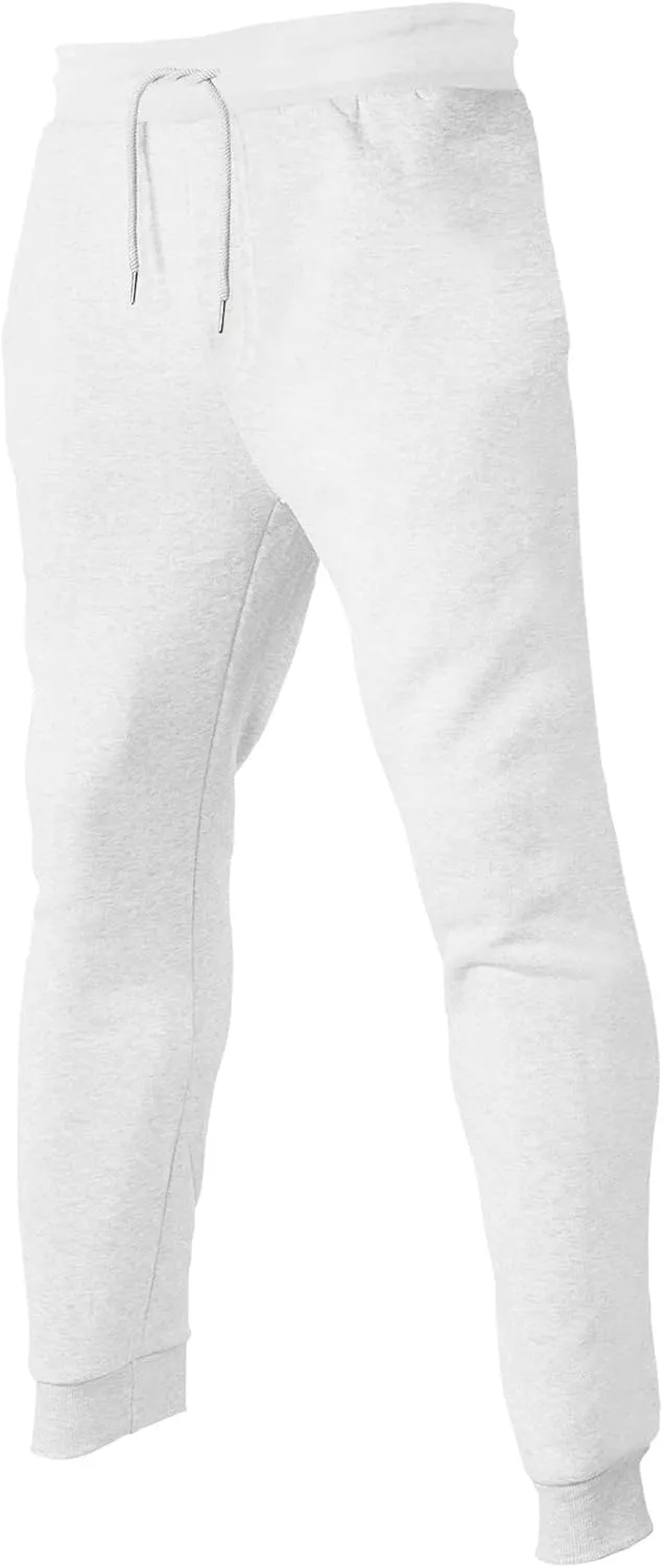 GIERIDUC Joggers Pants for Men with Pockets Mens Jogger Fleece Sweatpants Dress Pants for Short Men Light Blue Trousers Mens