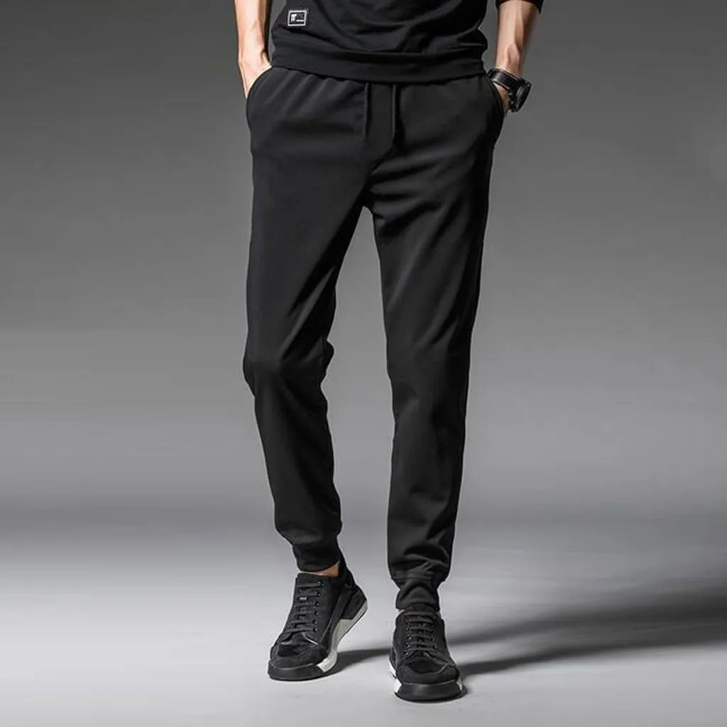 GIERIDUC Mens Active Athletic Sweatpants Japanese Retro Corduroy Pants Mens Smart Stretch Trousers Mens Sweatpants Pockets
