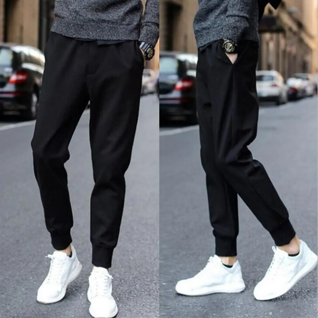 GIERIDUC Mens Active Athletic Sweatpants Japanese Retro Corduroy Pants Mens Smart Stretch Trousers Mens Sweatpants Pockets