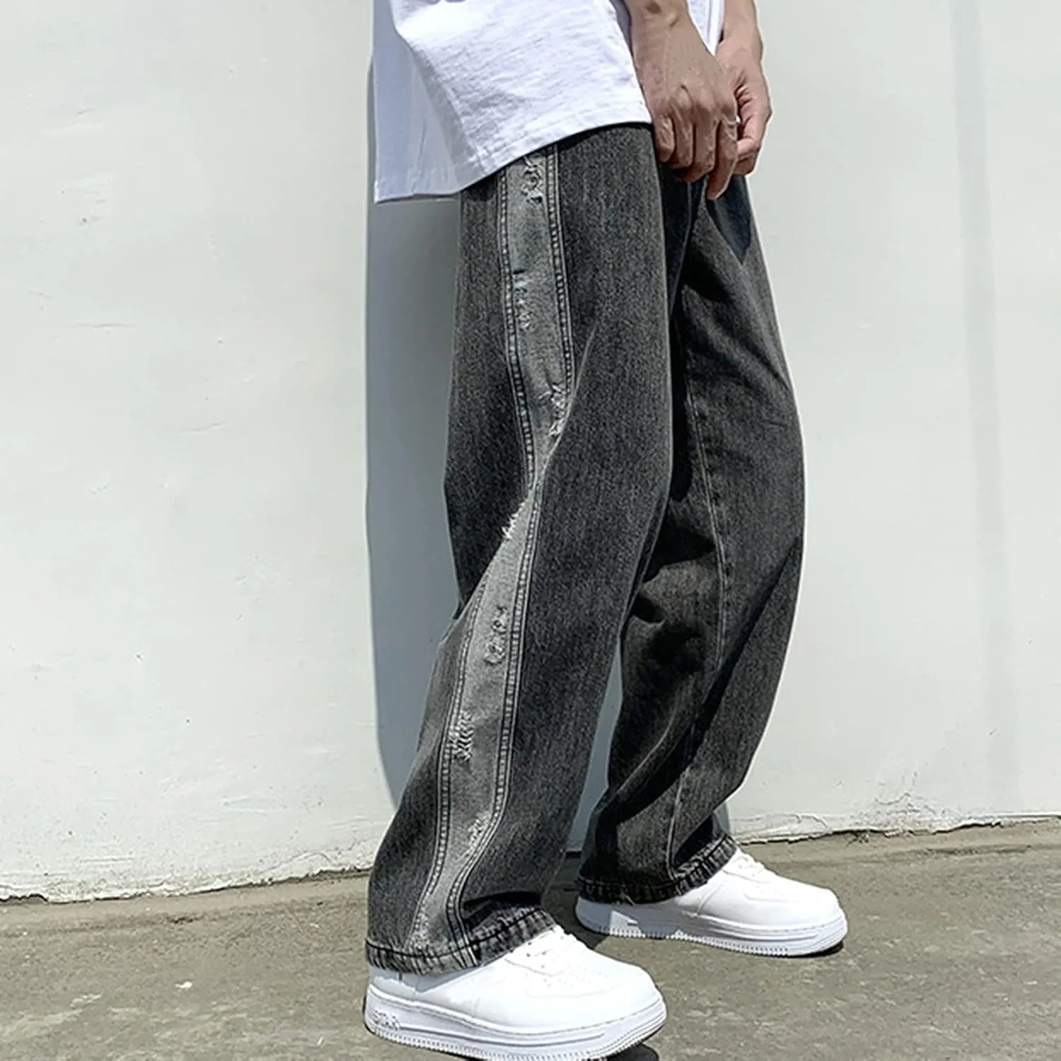 GIERIDUC Men's Linen Pants Casual Long Pants Tactical Accessories for Men Athletic Dress Pants Mens Extra Long Running Pants