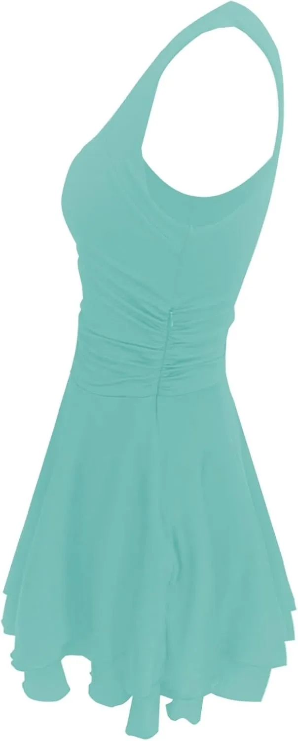 Going Out Dresses for Women Square Neck Ruffle Hem Mini Dress Ruched Waist Short Party Dresses Beach Vacation Outfits