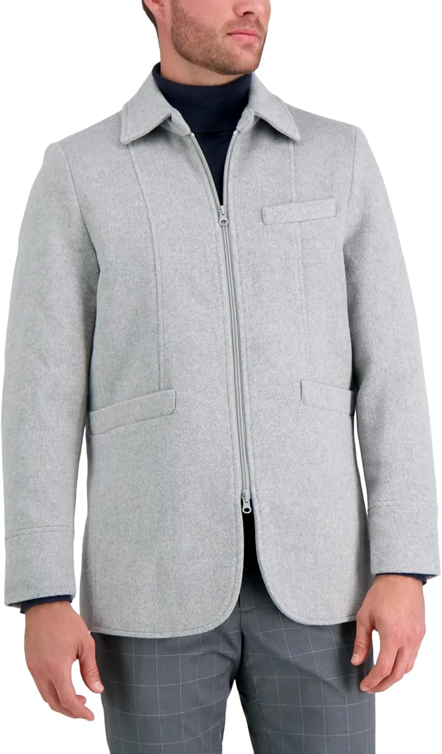 Haggar Men's Lightweight All Season Layering Shackets & Outerwear