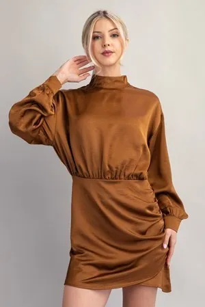 High Collar Mini Dress