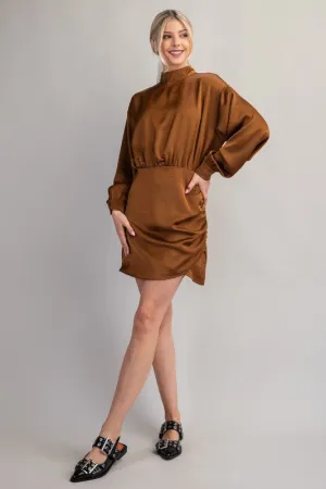 High Collar Mini Dress