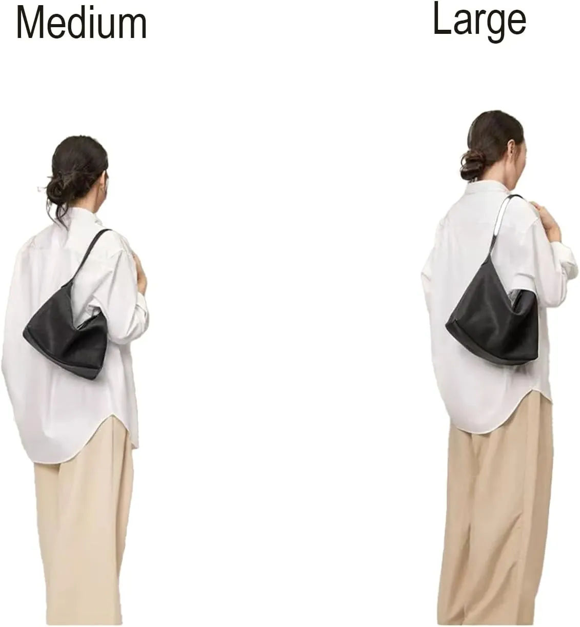 Hobo Bag for Women Vegan Leather Shoulder Handbag Slouchy Crossbody Eco-Friendly Underarm Tote Trendy Mothers Day Gift
