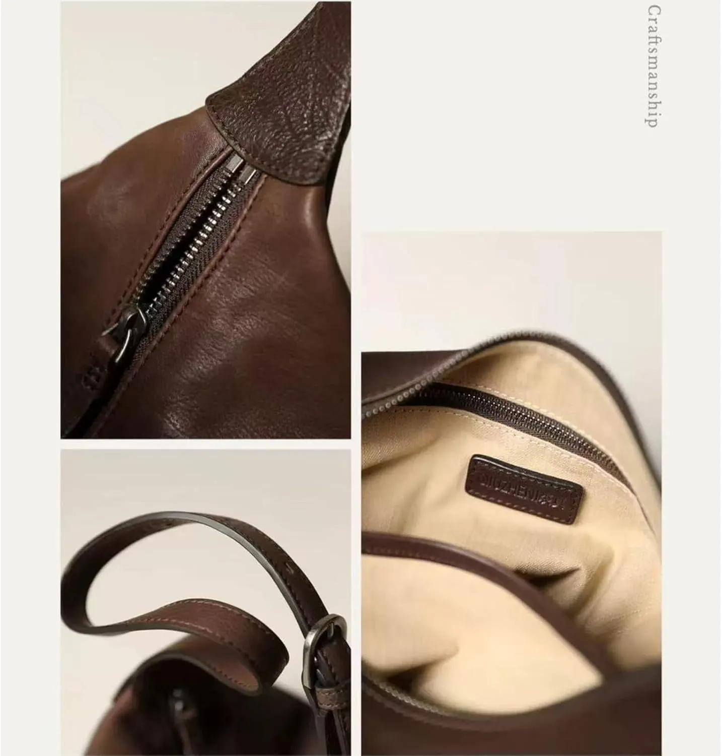 Hobo Bag for Women Vegan Leather Shoulder Handbag Slouchy Crossbody Eco-Friendly Underarm Tote Trendy Mothers Day Gift