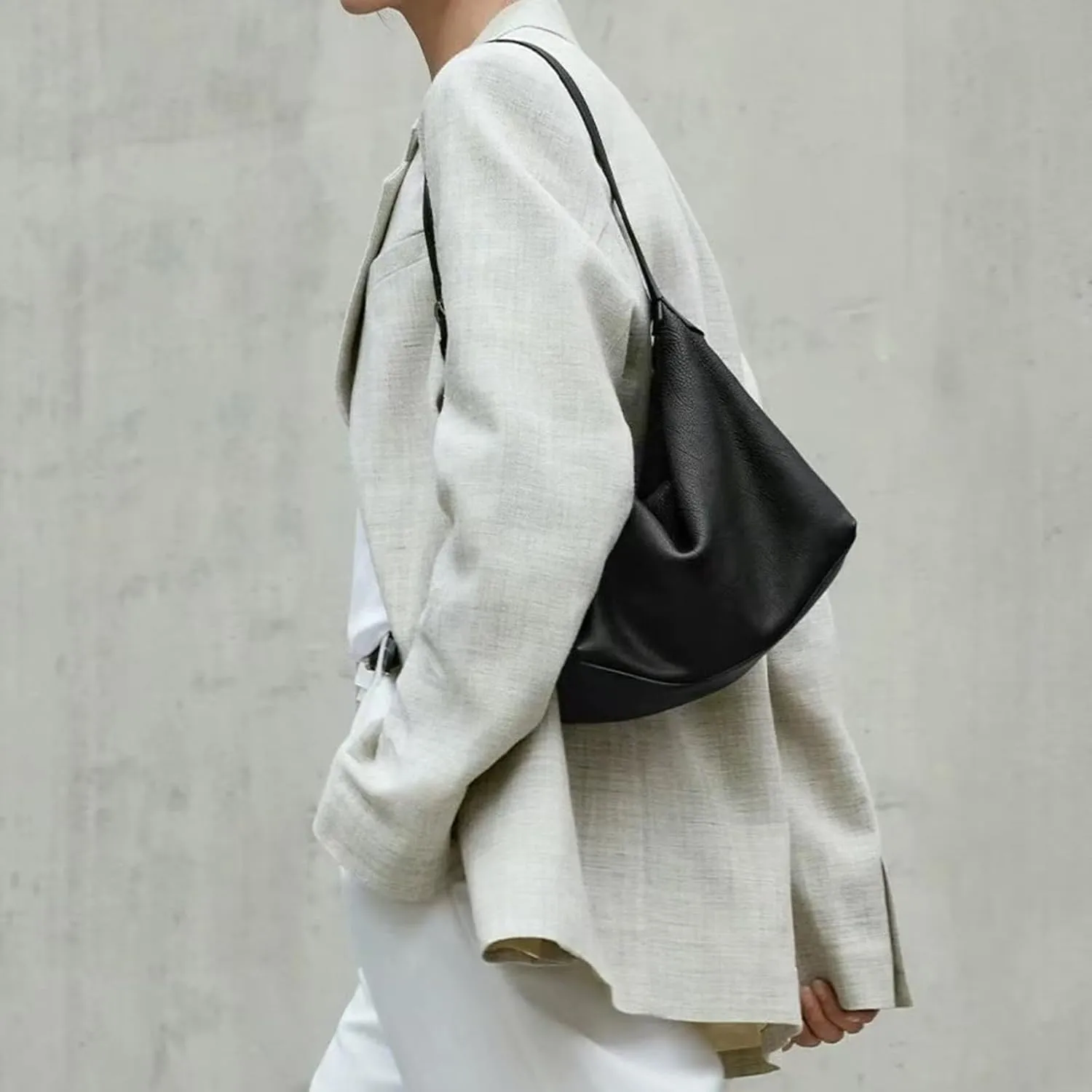 Hobo Bag for Women Vegan Leather Shoulder Handbag Slouchy Crossbody Eco-Friendly Underarm Tote Trendy Mothers Day Gift