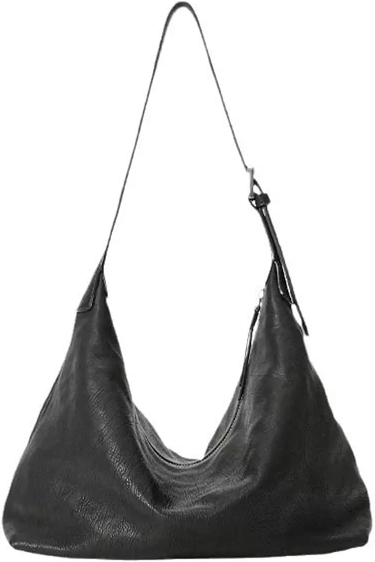 Hobo Bag for Women Vegan Leather Shoulder Handbag Slouchy Crossbody Eco-Friendly Underarm Tote Trendy Mothers Day Gift