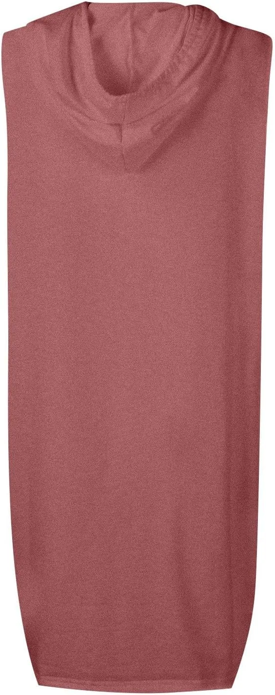 Hoodie Dress for Women Summer Drawstring Sleeveless Sweatshirt Dress Athleisure Hooded Tank Mini Dresses 2025