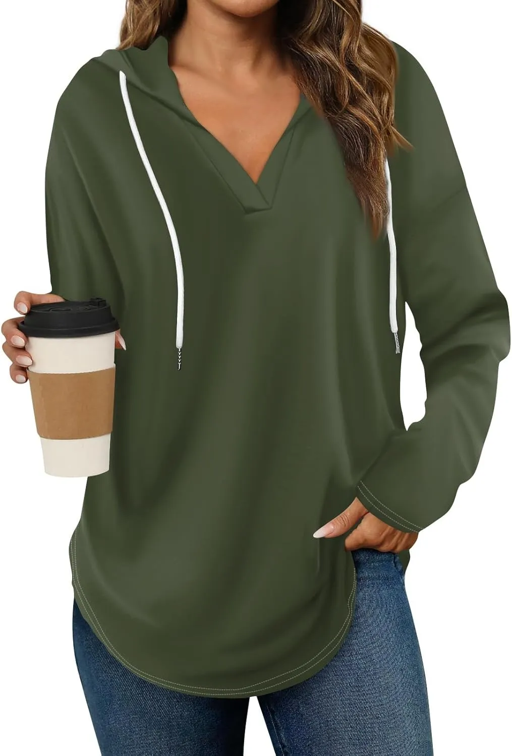 Hoodies for Women 2025 Pullover Oversized Sweatshirts Long SLeeve Shirts Loose Fit