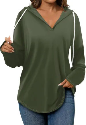 Hoodies for Women 2025 Pullover Oversized Sweatshirts Long SLeeve Shirts Loose Fit